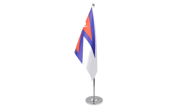 Nepal Satin Table Flag